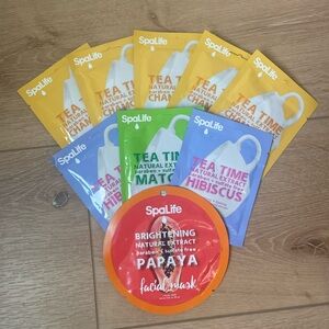 BUNDLE OF NINE (9) SPA LIFE FACIAL MASKS